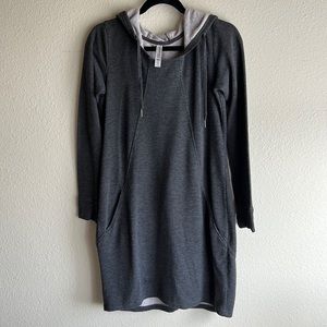 Freedom Trail Kyodan Women's Gray Sweatshirt Hoodie Jumper Dress Size Medium